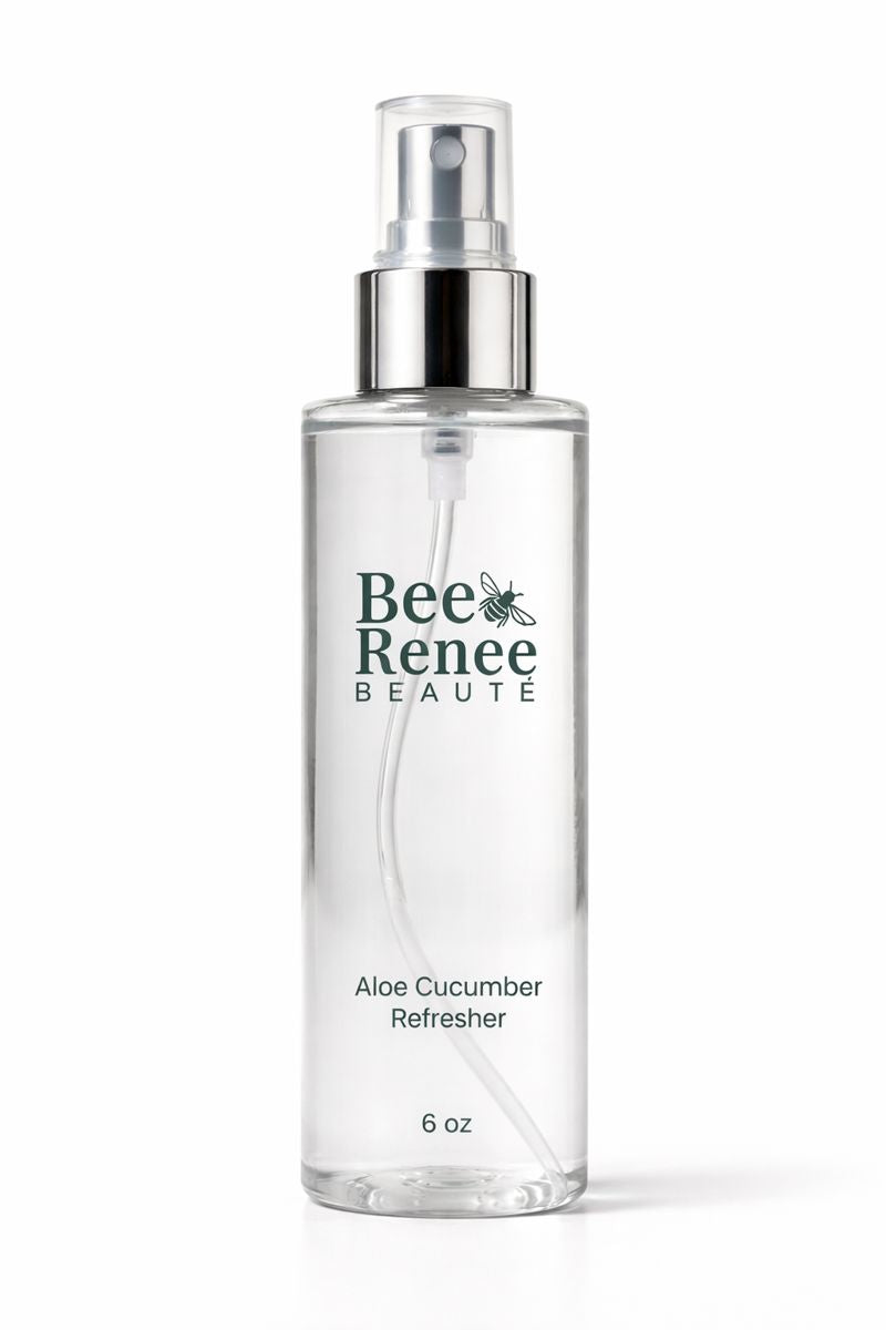 Bee Renee Beaute aloe cucumber refresher bottle on a white background