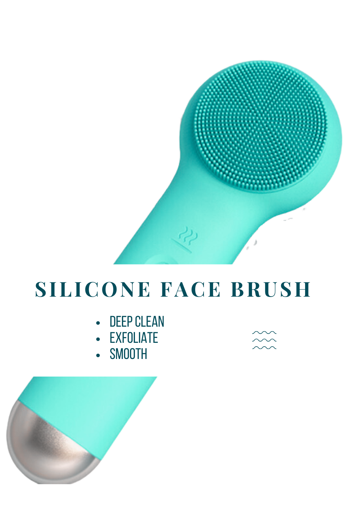 Silicone Facial Cleansing Brush w/ Hot & Cold Wand