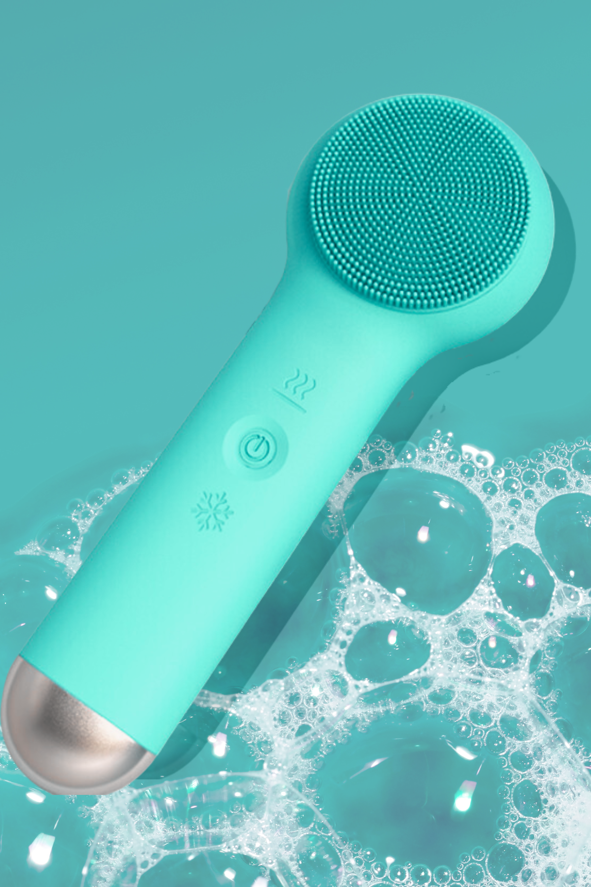 Silicone Facial Cleansing Brush w/ Hot & Cold Wand